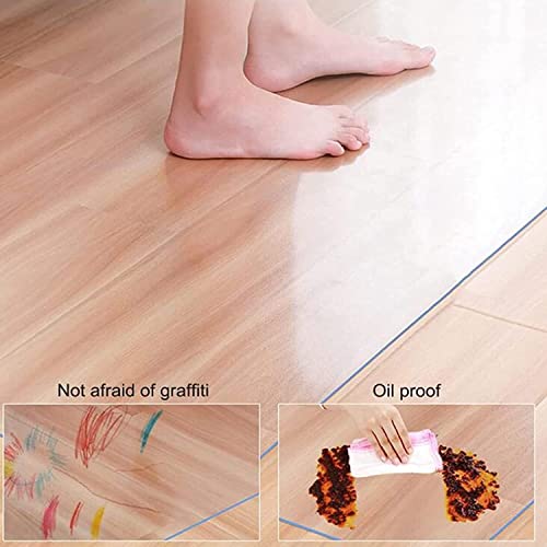 ZHOUHONG Hard-Floor Chair Mat - PVC Transparent Non-Slip Protection Mat