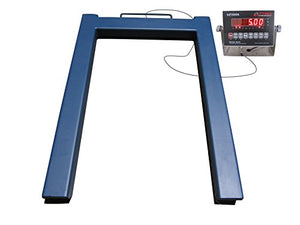 Optima Floor Scale for Pallet Jacks - U Scale 5,000 lb Platform Scale