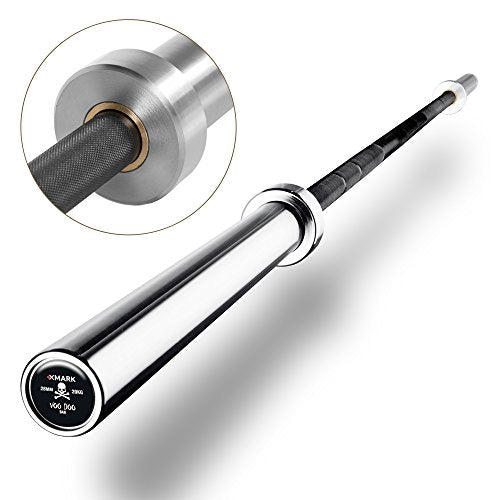 XMark VOODOO Weight Bar, 7’ Olympic bar, Barbell bar, 1500 lb Weight Capacity Strength Training Bar, Weightlifting bar, Olympic Barbell, Use with 2” Olympic Weight Plates, Perfect for Home Gyms