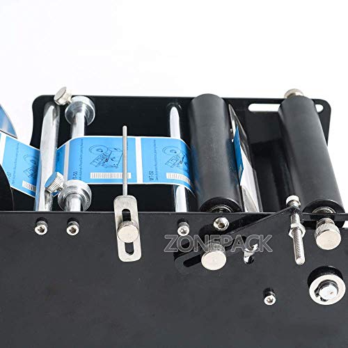 ZONEPACK Manual Round Labeling Machine with Handle Manual Round Bottle Labeler Label Applicator for Glass Metal Bottle