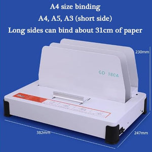 CBLdF Thermal Binding Machine 500 Sheets Capacity 110V A4 Book Ridge Binding Kit