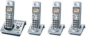 Panasonic Dect 6.0 Series 4 Handset Cordless Phone System with Answering System (KX-TG1034S)