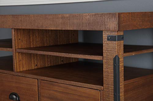American Furniture Classics Industrial Collection Credenza Console and Hutch Bundle