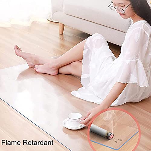 HAIZON Hard-Floor Chair Mats Entrance Floor Runner Protector, HD Transparent Carpet Hallway Hardwood Floors Mat Protect Pad, Door Mats, Floor Mats for Computer Desk - 110x800cm