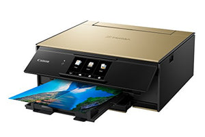 Canon TS9120 Wireless All-In-One Printer with Scanner and Copier: Mobile and Tablet Printing, with Airprint(TM) and Google Cloud Print compatible, Gold (2231C022)