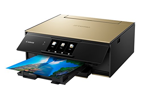 Canon TS9120 Wireless All-In-One Printer with Scanner and Copier: Mobile and Tablet Printing, with Airprint(TM) and Google Cloud Print compatible, Gold (2231C022)