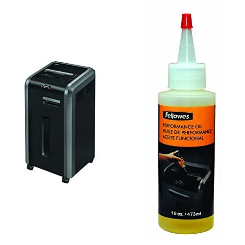 Fellowes Powershred 225Ci Crosscut Paper Shredder with Shredder Oil
