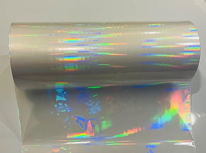 InviZguard Rainbow Holographic Laminating Film - 1.6mil 12.75" x 1000, 3" Core, Clear Gloss