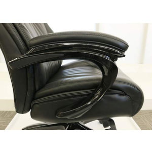 Black Top Grain Leather Big and Tall Executive Chair - NBF Signature Series Ultra Collection