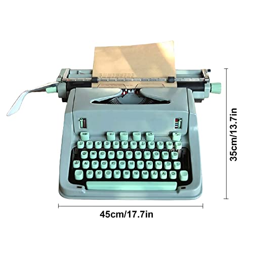 Amdsoc Antique Mechanical Typewriter with Ribbon - Rare Old-Fashioned Collectible Gift