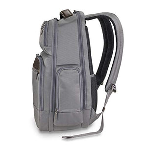 Briggs & Riley @Work Laptop Backpack for women and men. Fits up to 15.6 inch laptop. Business Travel Laptop Backpack with RFID Blocking Pocket, Grey