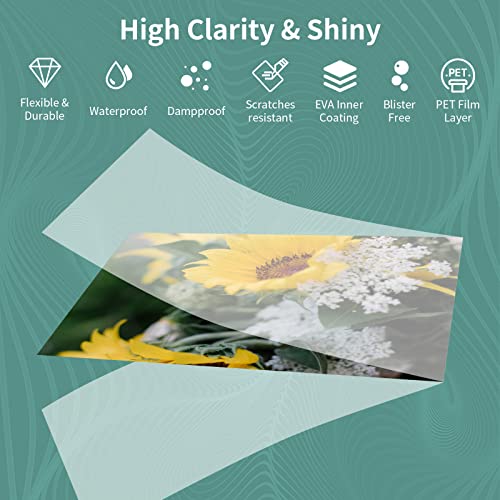 PAPRMA Thermal Laminating Sheets 2000 Pack, 9" x 11.5" Clear Pouches - Letter Size Lamination Paper