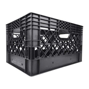 Farmplast Rectangle Milk Crates Black Color 24qt x 96 Count