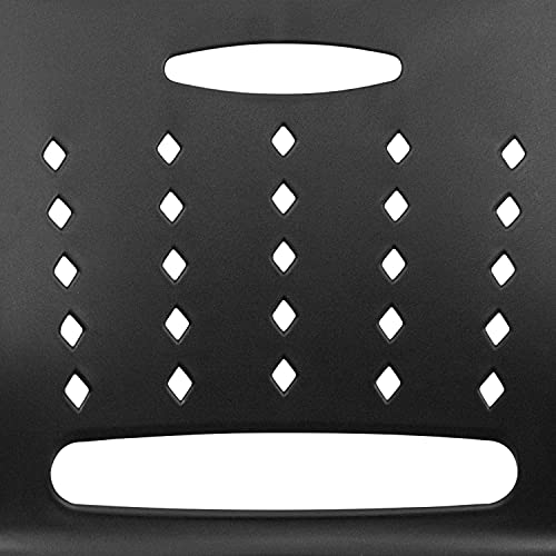 Flash Furniture Stack Chair 5 Pack - 881 lb. Capacity Black Sled Base, Air-Vent Back