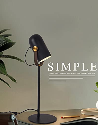 LED Metal Desk Lamp, Adjustable Goose Neck Table Lamp for Bedroom, Study Room and Office