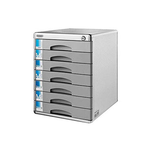 WASHLA Lockable Desktop File Cabinet - High-Hardness Aluminum Alloy Organizer