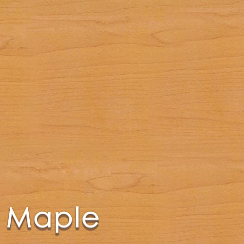 Linea Italia Curved Office Reception Desk Counter, 2 Panel, 124" x 49", Maple