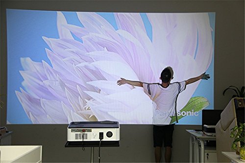 EUG 4200 lumen HDMI Android WiFi LCD Projector WXGA LCD TFT Display Max 200" 16:9 Widescreen Smart Wireless TV Video Projectors for Gaming Smartphone Laptop DVD Playstation Xbox Wii