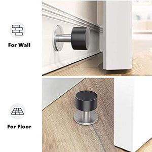 Xilinshop Stainless Steel Adhesive Wall Mounted Door Stop 2 Pack