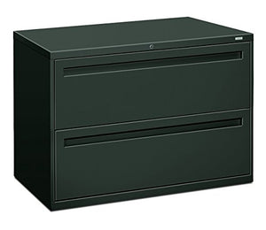 HON Brigade 700 Series Lateral File Cabinet, 2 Legal/Letter-Size Drawers, Charcoal - 42" X 18" X 28