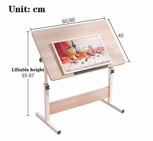 ZERVA Drafting Table with Height Adjustable Tilting Tabletop 60x40cm - Style 4