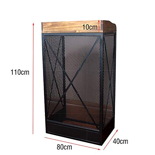 Standing Reading Desk Podium, Floor Standing Lectern Welcome Desk Wrought Iron Reception Retro Fashion Podium - Black Medium