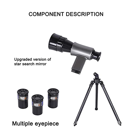 Crazypig Astronomical Telescope, Professional Stargazing Optical Lens, High-Definition Magnifying Telescope, Children's Educational Science HD Astronomical Telescope, Perfect Telescope Gift for Kids
