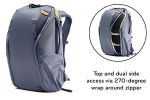 Peak Design Everyday Backpack Zip 20L Midnight, Carry-on Backpack with Laptop Sleeve (BEDBZ-20-MN-2)