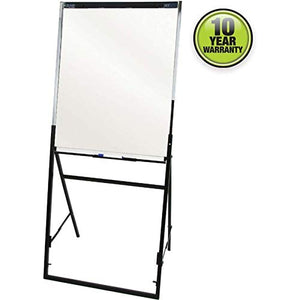 Quartet Futura Easel, Whiteboard/Flipchart, 24 x 36 Inches, Black Frame (351900)