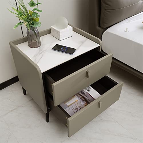 BinOxy Smart Bedside Organizer - Night Stand Bedside Storage Table