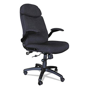 Big & Tall Pivot Arm Chair Black/Fabric