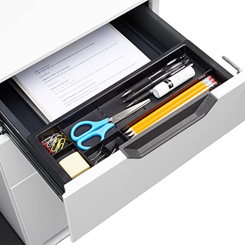 Amazon Basics 3 Drawer Mobile File Cabinet With Lock, White