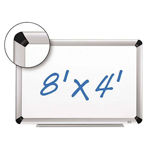 3M Porcelain Dry Erase Board, 96 x 48-Inches, Full Aluminum Frame