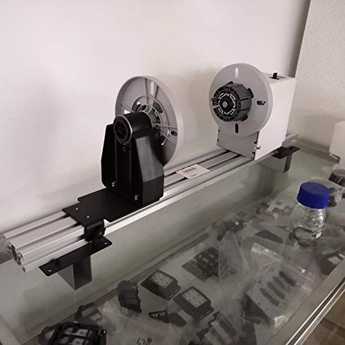 Upgraded 54'' 64'' 74''Automatic Laminator Media Take up Reel System Paper Pickup Roller Controller System for Roland SP540/RA640 Mimaki Mutoh Printers, Speed Adjustable