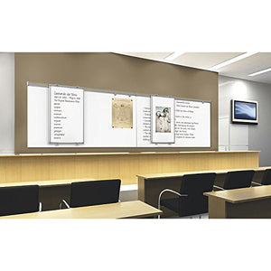 Whiteboard Track System: 6' Track, Sliding Panel and Base Panel