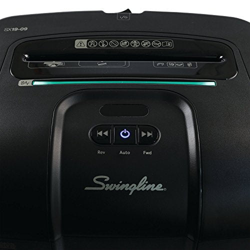 Swingline Paper Shredder, Jam Free, 19 Sheet Capacity, Super Cross-Cut, 1-10 Users, SX19-09 (1758493)