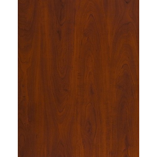 Bush Business Furniture Series C Elite 60W x 36D Bow Front Desk Shell in Hansen Cherry