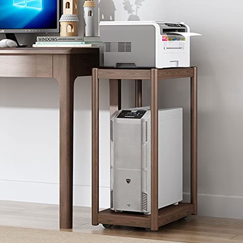 CPU Stand CPU Bracket Desktop Host Base Wood Bracket Double-Layer Shelf Printer Bracket PC Shelf