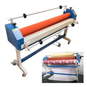 EQCOTWEA 63in Electric/Manual Cold Laminator with Film Release Rod - 1in Thickness