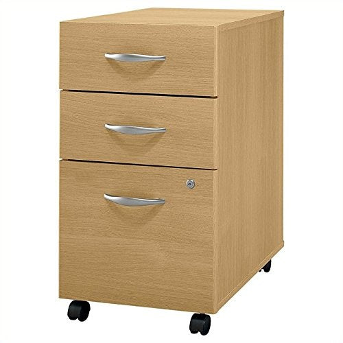 Bush Series C: Light Oak Three Drawer File Cabinet