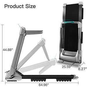 Ovicx Foldable Treadmills for Home - Portable Folding Compact Small Thin Electric Fold Up Lightweight Treadmill for Space Saver Apartment (Power: 3.0)