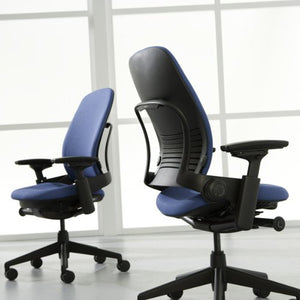 Steelcase Leap Fabric Chair, Black,46216179FBL
