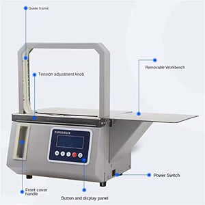 MaGiLL Intelligent Induction Strapping Machine - Multipurpose Supermarket Hot Melt Paper Belt Binding - English System - Small Automatic OPP Tape