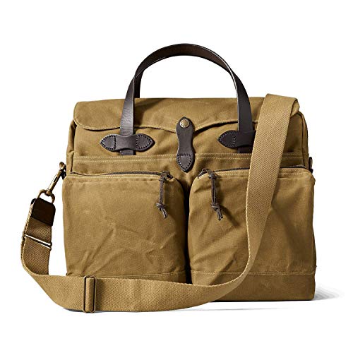 Filson Men's 24 Hour Briefcase, Dark Tan, One Size