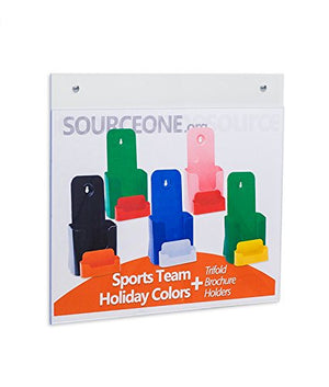 Source One Deluxe 11 x 8 1/2-Inch Wall Mount Sign Holders with Hole (50 Pack)