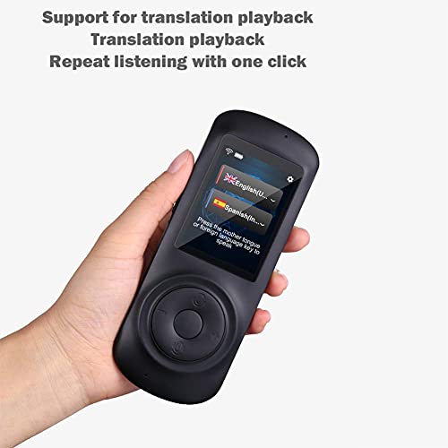 inBEKEA Portable Voice Translator - Smart Foreign Language Device - 2.4 Inch Touch Screen - 70 Languages - Travel Business - White