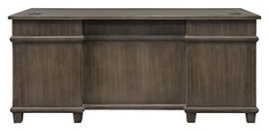 Martin Furniture Double Pad Desk, 68", Weathered Dove