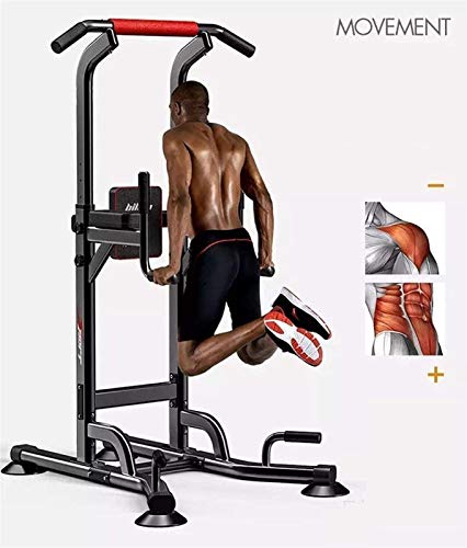 SJNQJJ Pull Ups Strength Training Equipment Strength Training Dip Stands Power Tower Resistant, Dive Stands for Home Gym Strength Training Fitness Adjustable Equipment Support Workout Station Pull Up