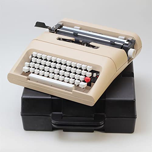 IAKAEUI Typewriter with Trunk Lid and Red/Black Tape, 35 x 35 x 12cm