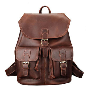 Backpack European and American Retro Computer Bag Men and Women Universal Backpack Outdoor Leisure Travel Backpack (Color : A, Size : 35 * 16 * 29cm)